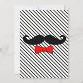 Es ist eine Boy Mustache und Red Bowtie Baby Dusch Einladung (Rückseite)