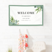 Es ist eine Boy Palms Blätter Blumengrün Baby Dusc Banner (Insitu)