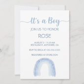 Es ist eine Boy Rainbow-Einladung Einladung (Vorderseite)