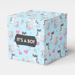Es ist eine Boy Stork Baby Gevor Box Geschenkschachtel