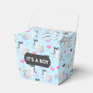 Es ist eine Boy Stork Baby Gevor Box Geschenkschachtel