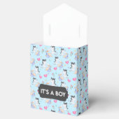 Es ist eine Boy Stork Baby Gevor Box Geschenkschachtel (Geöffnet)