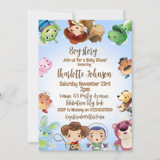 Es ist eine Boy Story Baby Shower Einladung