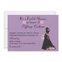 Es ist eine Brautparty-Braut-Silhouette Lila