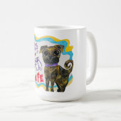 Es ist eine Bugg Life Hund Tasse (VorderseiteRechts)