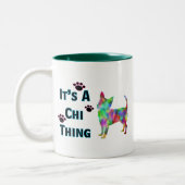 Es ist eine Chi-Thing-Tasse Zweifarbige Tasse (Links)