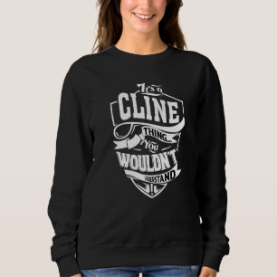 Es ist eine Cline-Sache Sweatshirt