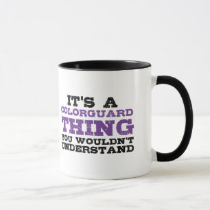 Es ist eine Colorguard Sache Tasse