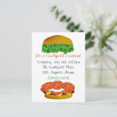 Es ist eine Cookout-Einladung Einladungspostkarte (Stehend Vorderseite)