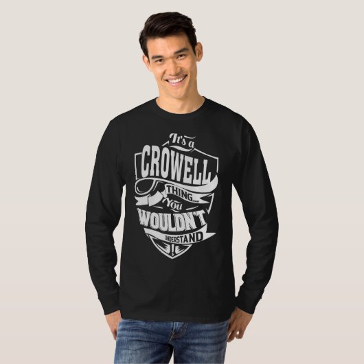 Es ist eine CROWELL-Sache T-Shirt (Vorne ganz)
