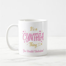 Es ist eine Cynthia-Sache Pink Gold Frauen-Geschen