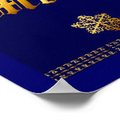 Es ist eine Dackel Dog Weihnachtsdruck Poster (Ecke)