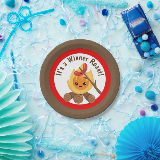 Es ist eine Dackel Roast Party Platte Pappteller (Party)