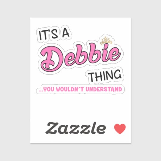 Es ist eine Debbie-Sache, die man nicht verstehen Aufkleber (Blatt)
