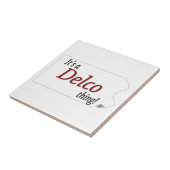 Es ist eine Delco-Sache (R) Fliese (Seite)