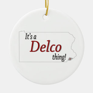 Es ist eine Delco-Sache (R) Keramik Ornament