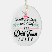 Es ist eine Drillteam-Sache Keramik Ornament (Rechts)