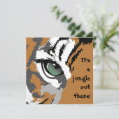 Es ist eine Dschungeltiger-Einladung Einladung (Stehend Vorderseite)
