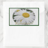 "Es ist eine Dusche" Daisy Wildblume Brautparty Rechteckiger Aufkleber (Tasche)