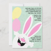 Es ist eine Ei-Jagd, begleiten Sie uns Ostereier-J Einladung (Rückseite)