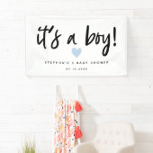es ist eine einfache blaue Herz-Babyparty des Banner (Insitu)