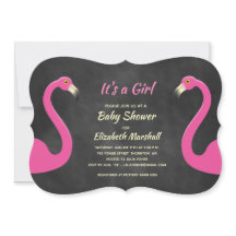 Es ist eine Einladung für die Kinderdusche - Chalk