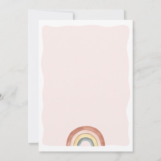 Es ist eine Einladung für die Kinderkleidung (Rückseite)