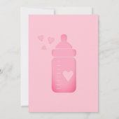 Es ist eine Einladung für ein Mädchen-Baby-Dusche (Rückseite)