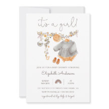 Es ist eine Einladung für Girl Baby Kleidung