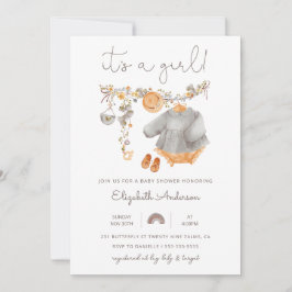 Es ist eine Einladung für Girl Baby Kleidung