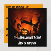 Es ist eine Einladung für Halloween-Partys (Vorne/Hinten)