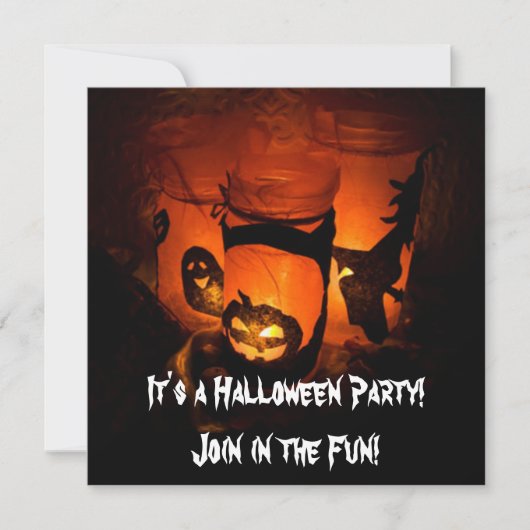 Es ist eine Einladung für Halloween-Partys (Vorderseite)