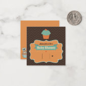 Es ist eine Einladung für Junge/Baby-Dusche (Vorderseite/Rückseite Beispiel)