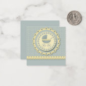 Es ist eine Einladung für Junge/Baby-Dusche (Vorderseite/Rückseite Beispiel)