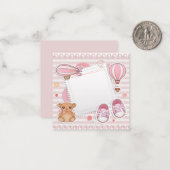 Es ist eine Einladung für Mädchen/Babydusche (Vorderseite/Rückseite Beispiel)