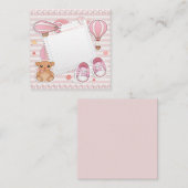 Es ist eine Einladung für Mädchen/Babydusche (Vorne/Hinten)