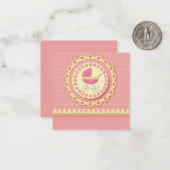 Es ist eine Einladung für Mädchen/Babydusche (Vorderseite/Rückseite Beispiel)