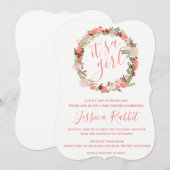 Es ist eine Einladung für Mädchen-Dusche (Vorne/Hinten)