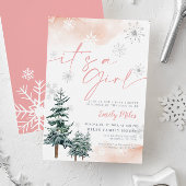 Es ist eine Einladung für Mädchen, Winterbaby-Dusc