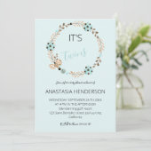 Es ist eine Einladung zur Dusche von Zwillingen. E (Stehend Vorderseite)