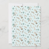 Es ist eine Einladung zur Dusche von Zwillingen. E (Rückseite)