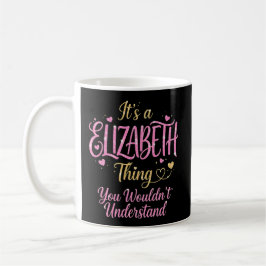 Es ist eine Elizabeth-Sache Rosa Gold Frauen Gesch Kaffeetasse