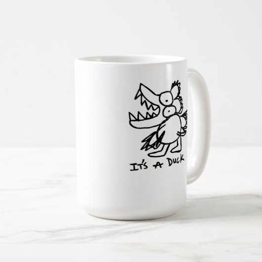 Es ist eine Ente Kaffeetasse (VorderseiteRechts)