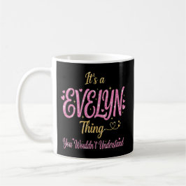 Es ist eine Evelyn-Sache Rosa Gold Frauen Geschenk Kaffeetasse