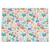 Es ist eine farbenfrohe Babydusche Große Geschenktüte (Vorderseite)