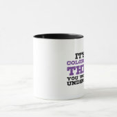 Es ist eine Farbenwache Tasse (Zentrum)