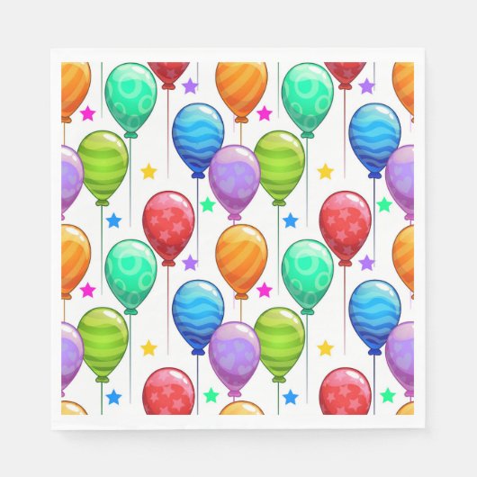 Es ist eine Feier Party Balloons Serviette (Vorderseite)