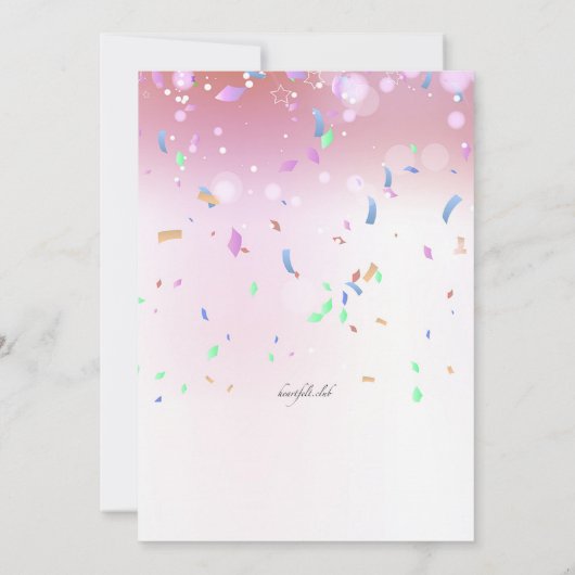 Es ist eine Feierliche Einladung (Rückseite)