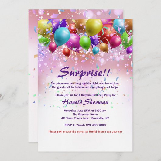 Es ist eine Feierliche Einladung (Vorne/Hinten)