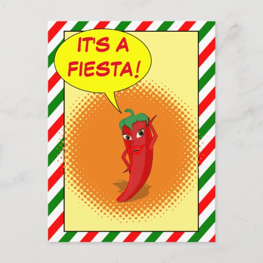 Es ist eine Fiesta Postkarte (Vorderseite)